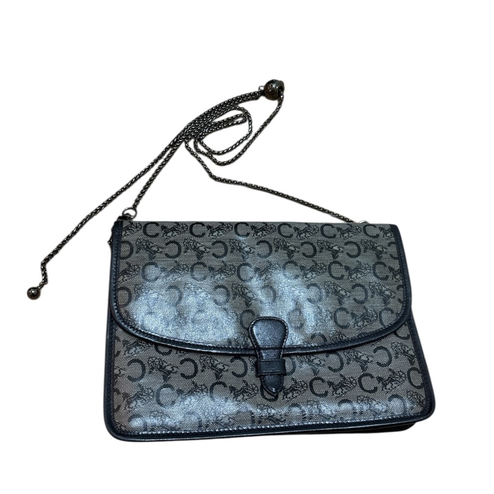 Vintage Celine Monogram clutch Bag Made In Italy